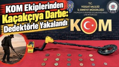Yozgat’ta polis ekipleri tarafından tarihi eser kaçakçılarına yönelik düzenlenen operasyonda