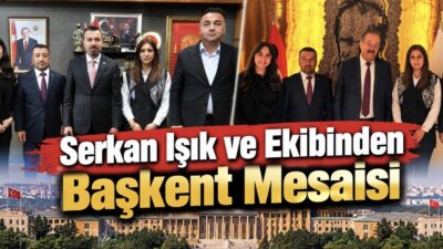 AK Parti Yerköy İlçe Başkanı Serkan Işık ve beraberindeki ilçe