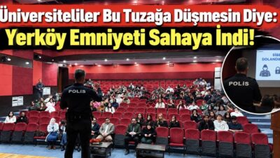 Yerköy İlçe Emniyet Müdürlüğü ekipleri, “Güvenli Gelecek” projesi çerçevesinde Yerköy