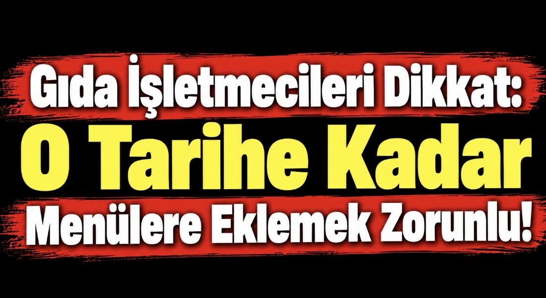 Tarım ve Orman Bakanlığı tarafından restoran, kafe ve toplu tüketim