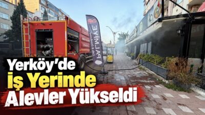 Yozgat’ın Yerköy ilçesinde Bekir Bozdağ Bulvarı üzerinde bulunan bir iş