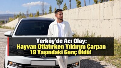 Yozgat’a bağlı Beyvelioğlu köyünde arazide küçükbaş hayvan otlatan 19 yaşındaki
