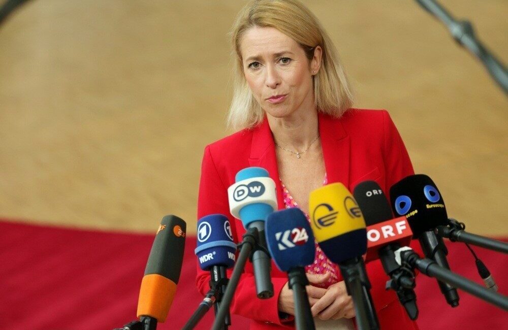 AB Dış Politika Sorumlusu Kaja Kallas, Brüksel’de düzenlenen AB Liderler