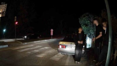 Bursa’nın İnegöl ilçesinde gerçekleştirilen polis uygulaması sırasında abartılı bir egzoz
