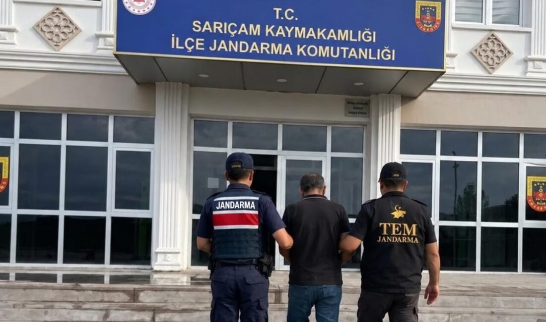 Adana’nın Sarıçam ilçesinde jandarma ekipleri tarafından gerçekleştirilen operasyonda, terör örgütüne