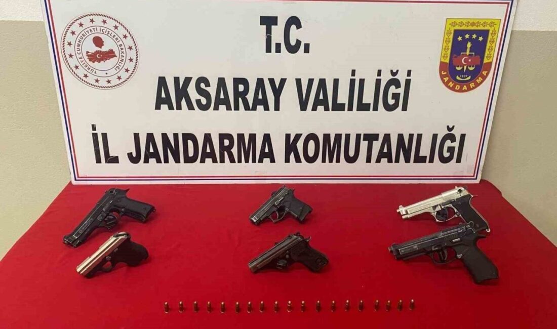 Aksaray’da ruhsatsız silah bulunduran ve taşıyan şahıslara yönelik gerçekleştirilen eş