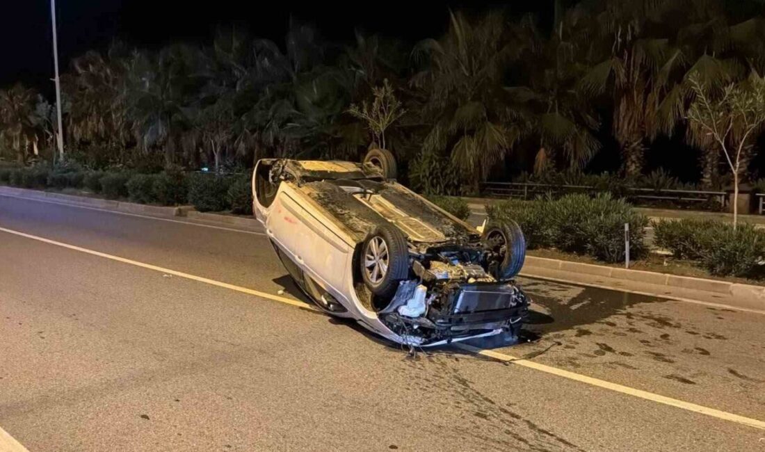 Alanya ilçesinde meydana gelen trafik kazasında 2 kişi yaralandı. Takla