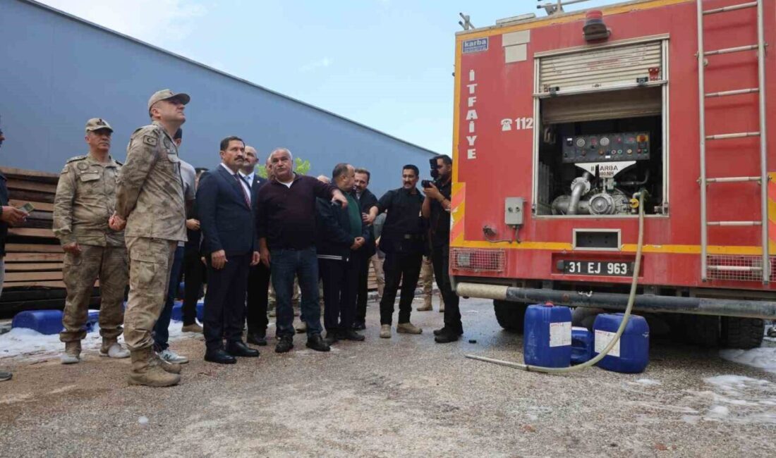Hatay Valisi Mustafa Masatlı, Antakya ilçesindeki Mobilyacılar İhtisas Sanayi Sitesi