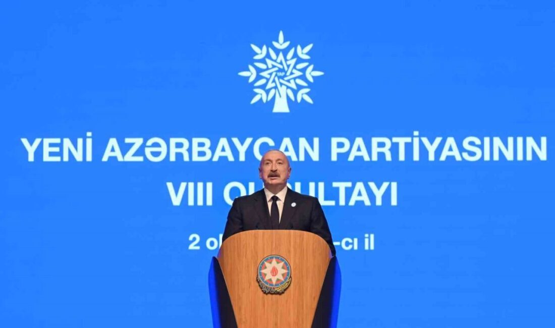 Azerbaycan Cumhurbaşkanı İlham Aliyev, Yeni Azerbaycan Partisi’nin 8. Kurultayı’ndaki konuşmasında