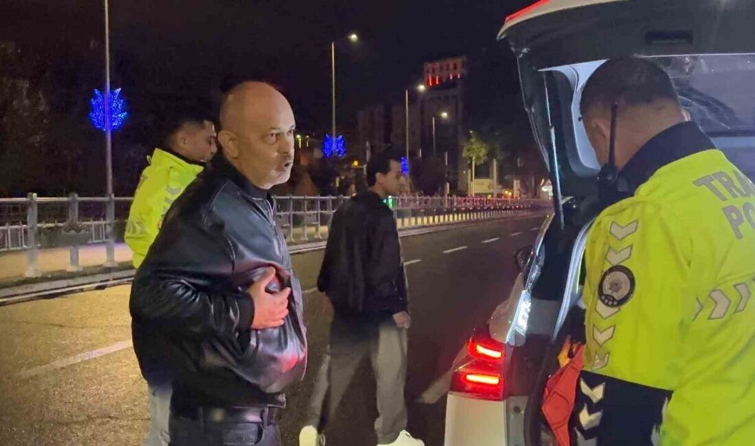 Kayseri’de polis ekipleri tarafından yapılan denetimde 2.14 promil alkollü olduğu