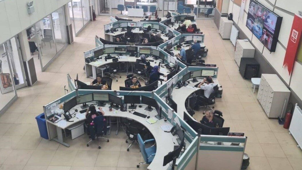 Amasya’da yer alan 112 Acil Çağrı Merkezi’ne yapılan 257 bin