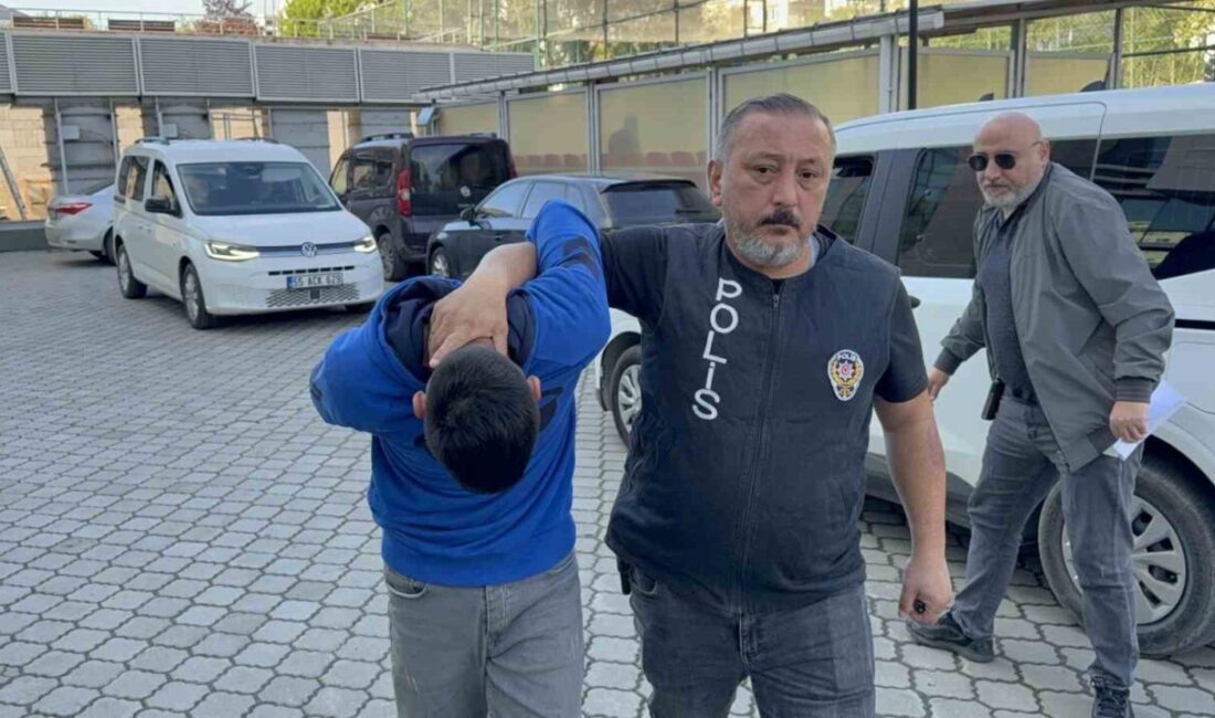 Samsun’un Canik ilçesinde bir evde unutulan anahtarla içeri giren ve