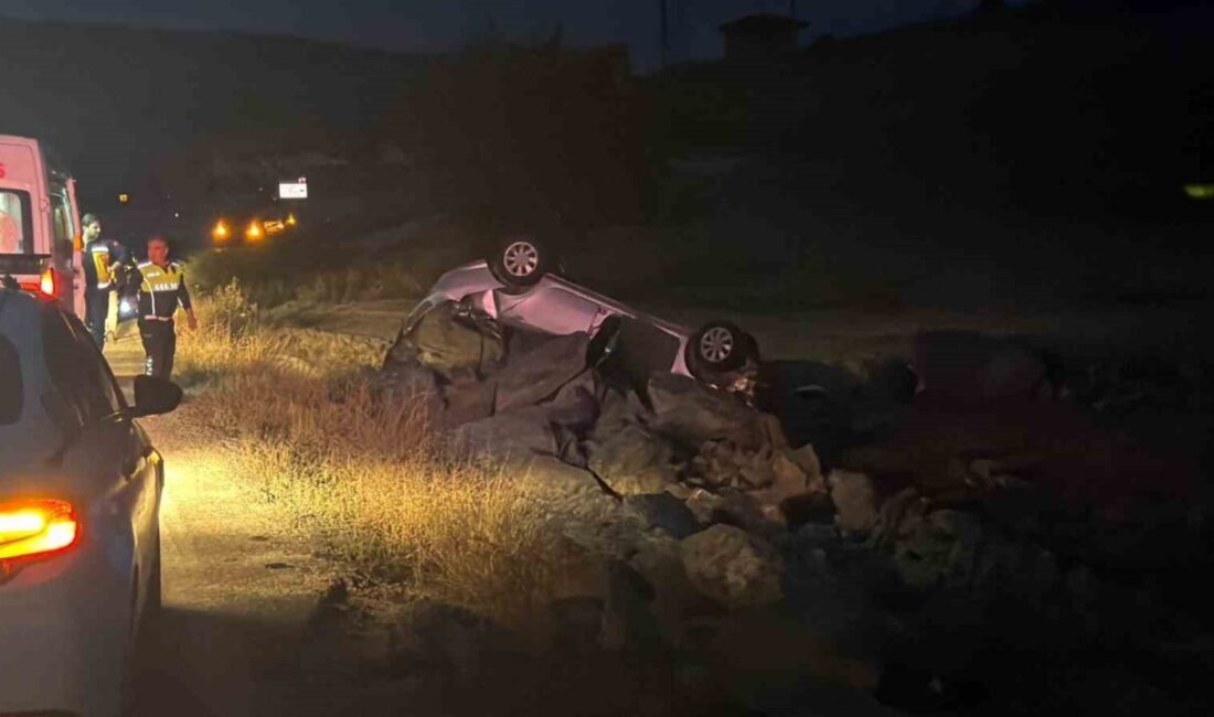 Bala İlçesi’nde meydana gelen bir trafik kazasında otomobilin sürücüsü, aracın