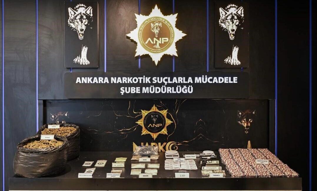 Ankara’da, Narkotik Suçlarla Mücadele Şube Müdürlüğü ekiplerince 4-10 Ekim tarihleri