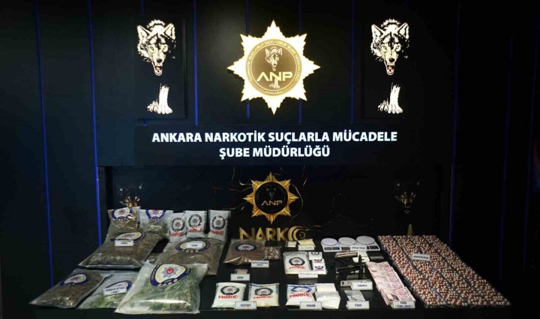 Ankara Emniyet Müdürlüğü ekipleri tarafından gerçekleştirilen operasyonlarda uyuşturucu temini ve