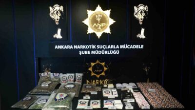 Ankara Emniyet Müdürlüğü ekipleri tarafından gerçekleştirilen operasyonlarda uyuşturucu temini ve