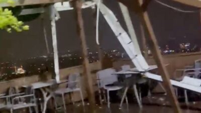 Antalya’da gece saatlerinde çıkan ve içinde 6 işçinin kaldığı 2