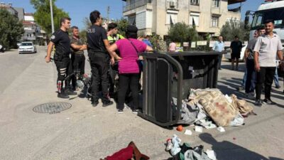 Serik ilçesindeki bir kaza, bir otomobil ile elektrikli üç tekerlekli