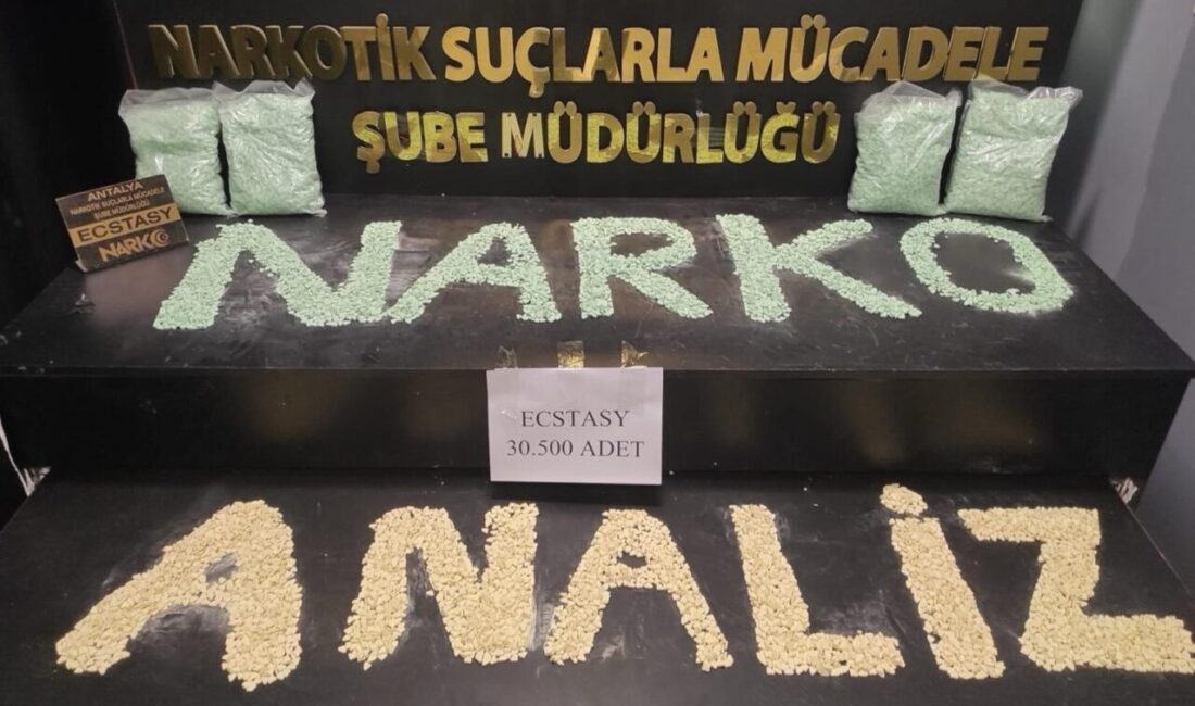 Son bir hafta içerisinde Antalya Emniyet Müdürlüğü Narkotik Suçlarla Mücadele