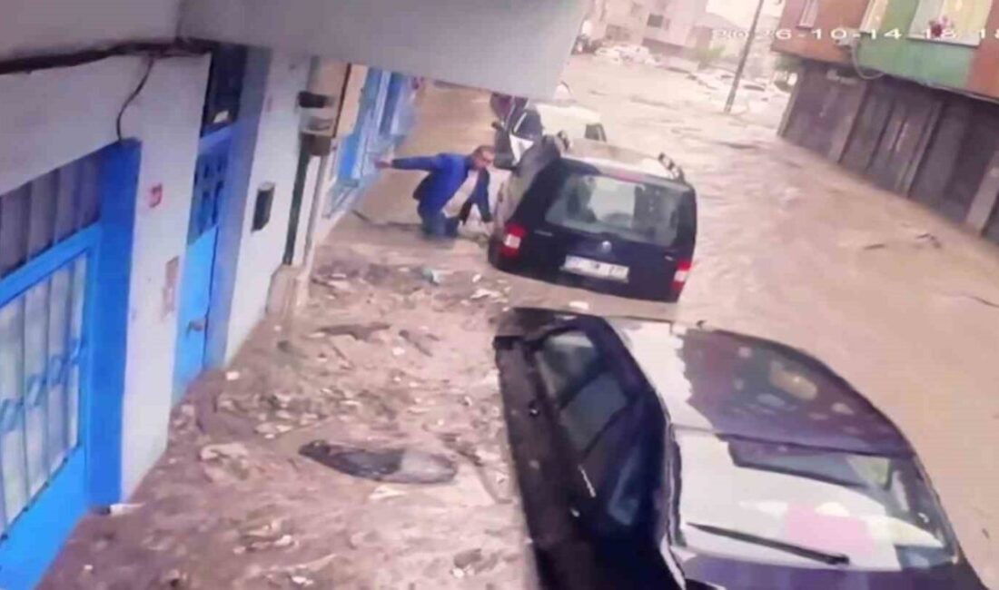 İstanbul’un Sarıyer ilçesine bağlı Ayazağa Mahallesi’nde meydana gelen şiddetli yağış