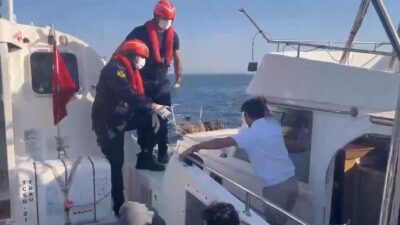 Didim ilçesi açıklarında meydana gelen olayda, Sahil Güvenlik ekipleri, özel