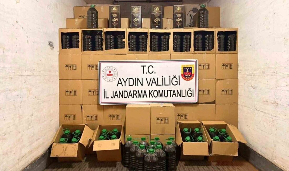 Aydın’ın Köşk ilçesinde seyir halindeyken durdurulan bir kamyonette 5 bin