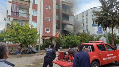 Efeler ilçesine bağlı Aydın’da yer alan bir evde çıkan yangına