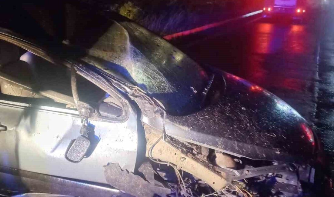 Balıkesir’in Ayvalık ilçesinde meydana gelen tek taraflı trafik kazasında bir