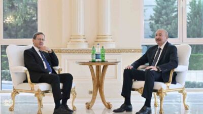 Azerbaycan Cumhurbaşkanı İlham Aliyev, İsrail Cumhurbaşkanı Isaac Herzog ile başkent