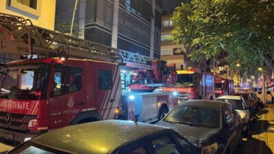 Bahçelievler’deki 6 katlı apart otelde çıkan yangın büyümeden kontrol altına