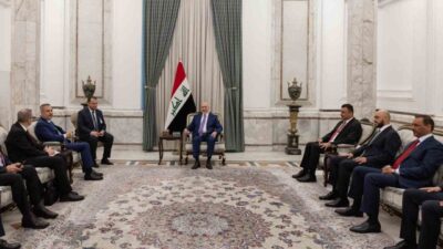 Türkiye’nin Dışişleri Bakanı Hakan Fidan, Irak Cumhurbaşkanı Nizar Amedi tarafından