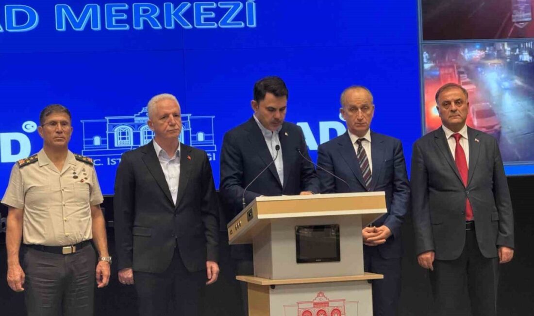 Çevre, Şehircilik ve İklim Değişikliği Bakanı Murat Kurum, İstanbul’daki sel