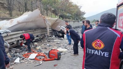 Boyabat ilçesine bağlı Çulhalı köyünde meydana gelen bir trafik kazasında