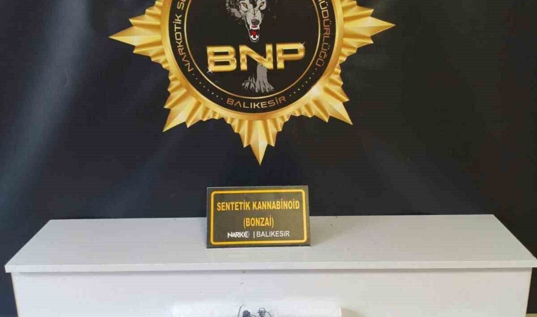 Balıkesir’de polis ekipleri tarafından düzenlenen bir operasyonda, yaklaşık 100 kilogram