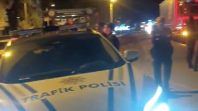 Balıkesir’in Gömeç ilçesinde meydana gelen trafik kazasında, tır ile çarpışan