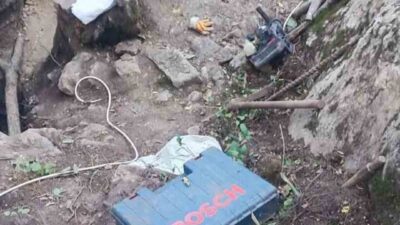 Bartın’da yapılan bir operasyonda, define aramak amacıyla ormanda izinsiz kazı