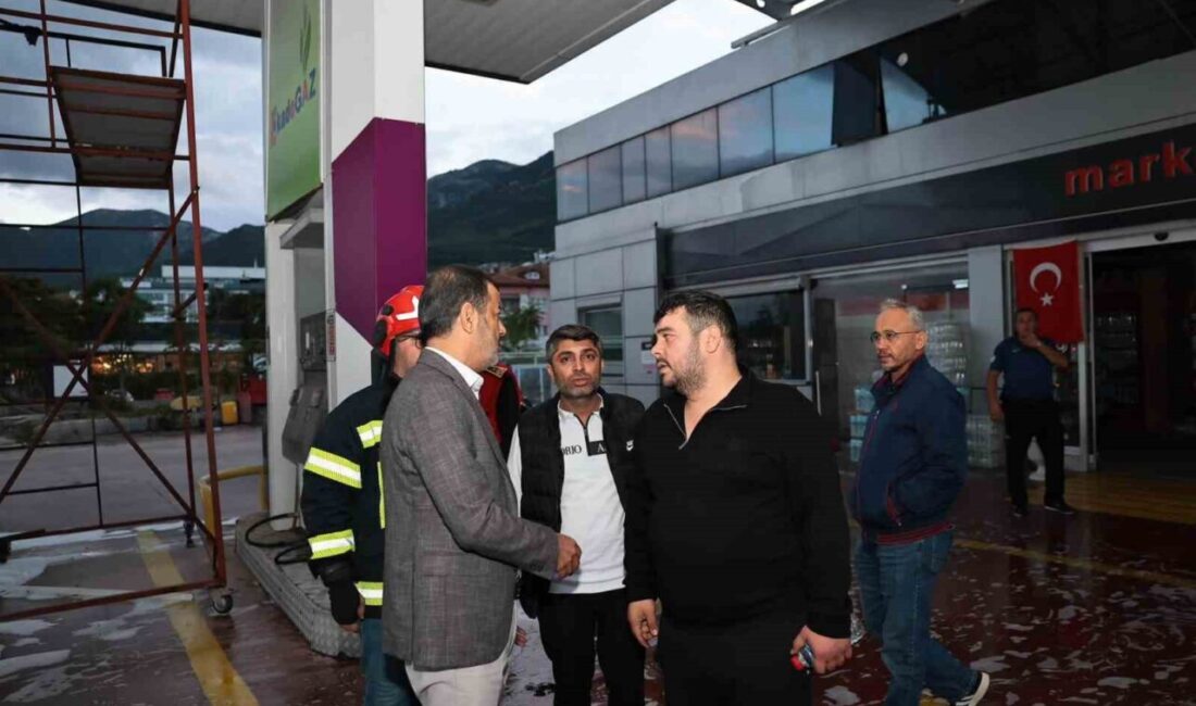 Pamukkale ilçesinde bir akaryakıt istasyonunda gerçekleşen yangın, ekiplerin başarılı müdahalesi