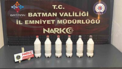 Batman’da narkotik ekiplerinin bir araçta yaptığı aramada benzin deposuna gizlenmiş