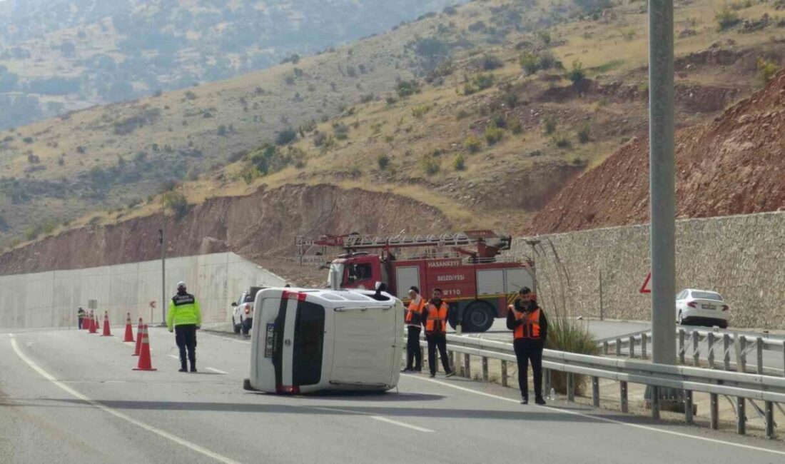 Hasankeyf ve Gercüş arasında seyir halinde olan bir araç, kontrolden