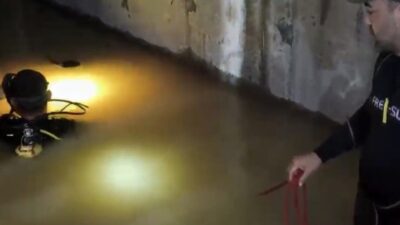Beykoz’da bir okul inşaatında suyun tahliye edilmesi sırasında kuyuya düşerek