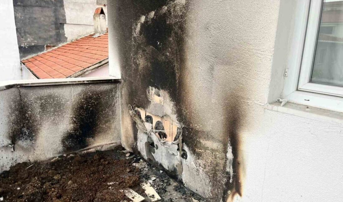 Bilecik’te bir evin balkonunda küçük tüp üzerinde düdüklü tencerede unutulan