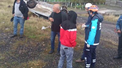 Bingöl’de bir aracın sürücüsünün kontrolünü kaybetmesi sonucu meydana gelen kaza