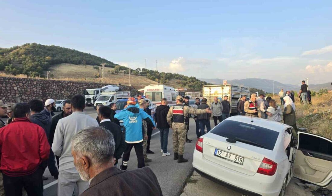 Bingöl’de meydana gelen bir trafik kazasında, otomobilin yoldan çıkması sonucu