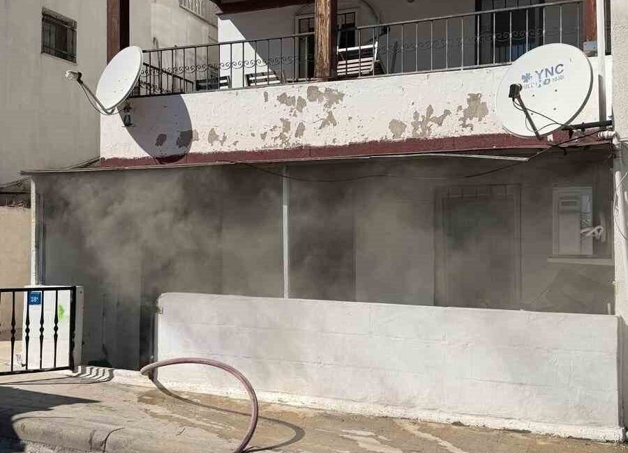 Muğla’nın Bodrum ilçesinde bulunan 3 katlı bir binanın zemin katındaki