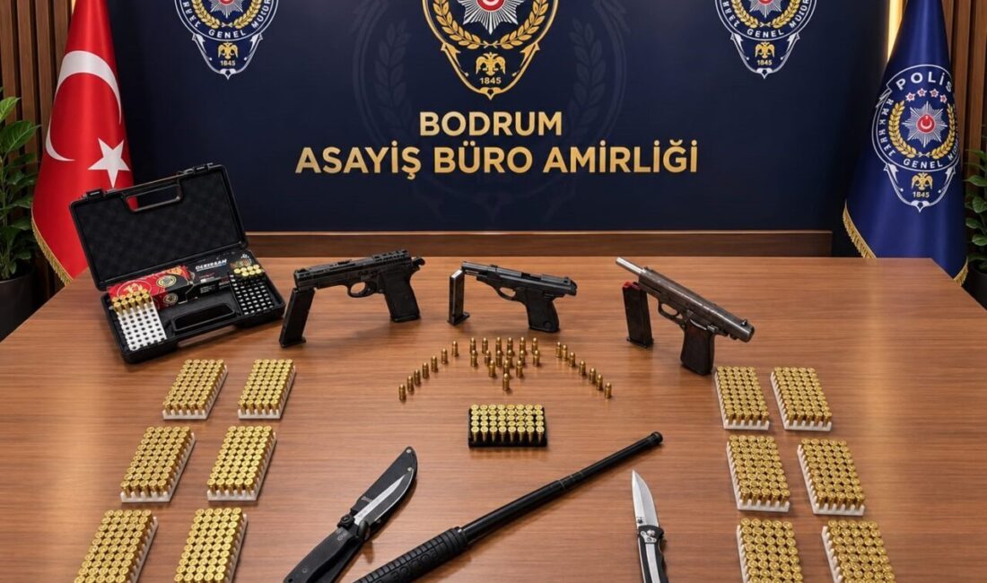 Muğla’nın Bodrum ilçesinde, sokakta rastgele ateş açıldığı ihbarı üzerine polis