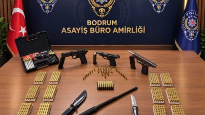 Muğla’nın Bodrum ilçesinde, sokakta rastgele ateş açıldığı ihbarı üzerine polis