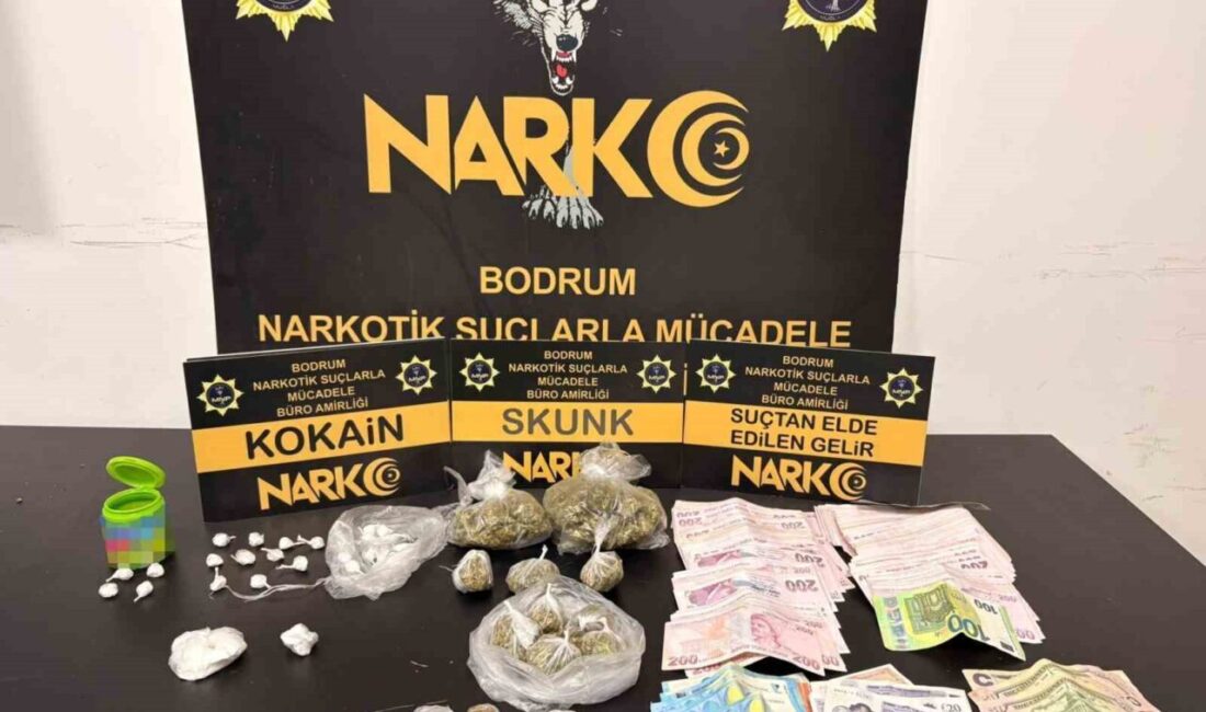 Muğla’nın Bodrum ilçesinde düzenlenen operasyonda, satışa hazır durumda skunk ve