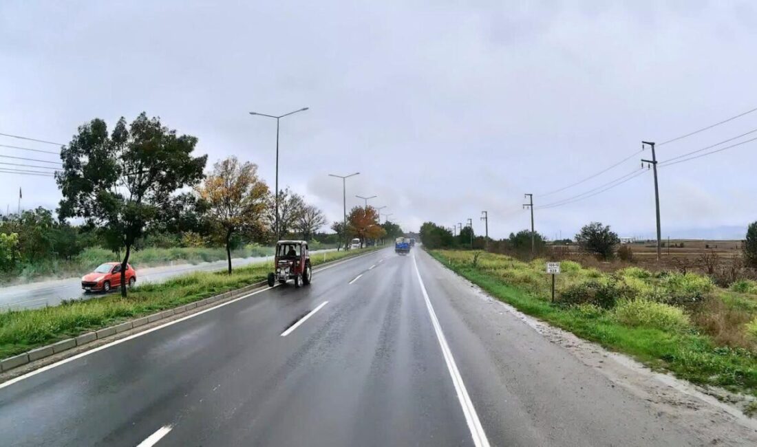 Bolu’ya bağlı D-100 karayolunda dün meydana gelen olayda, trafik akışını