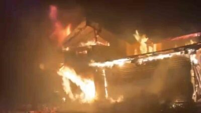 Bolu’nun Vakıfgeçitveren köyüne bağlı Güzleme Yaylası’nda meydana gelen yangında bir