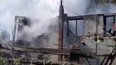 Bolu’nun Taşoluk Yaylası’nda bir yayla evinde meydana gelen yangın, itfaiye